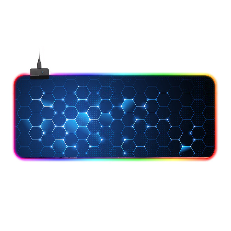 Luminous moonlight desk mat