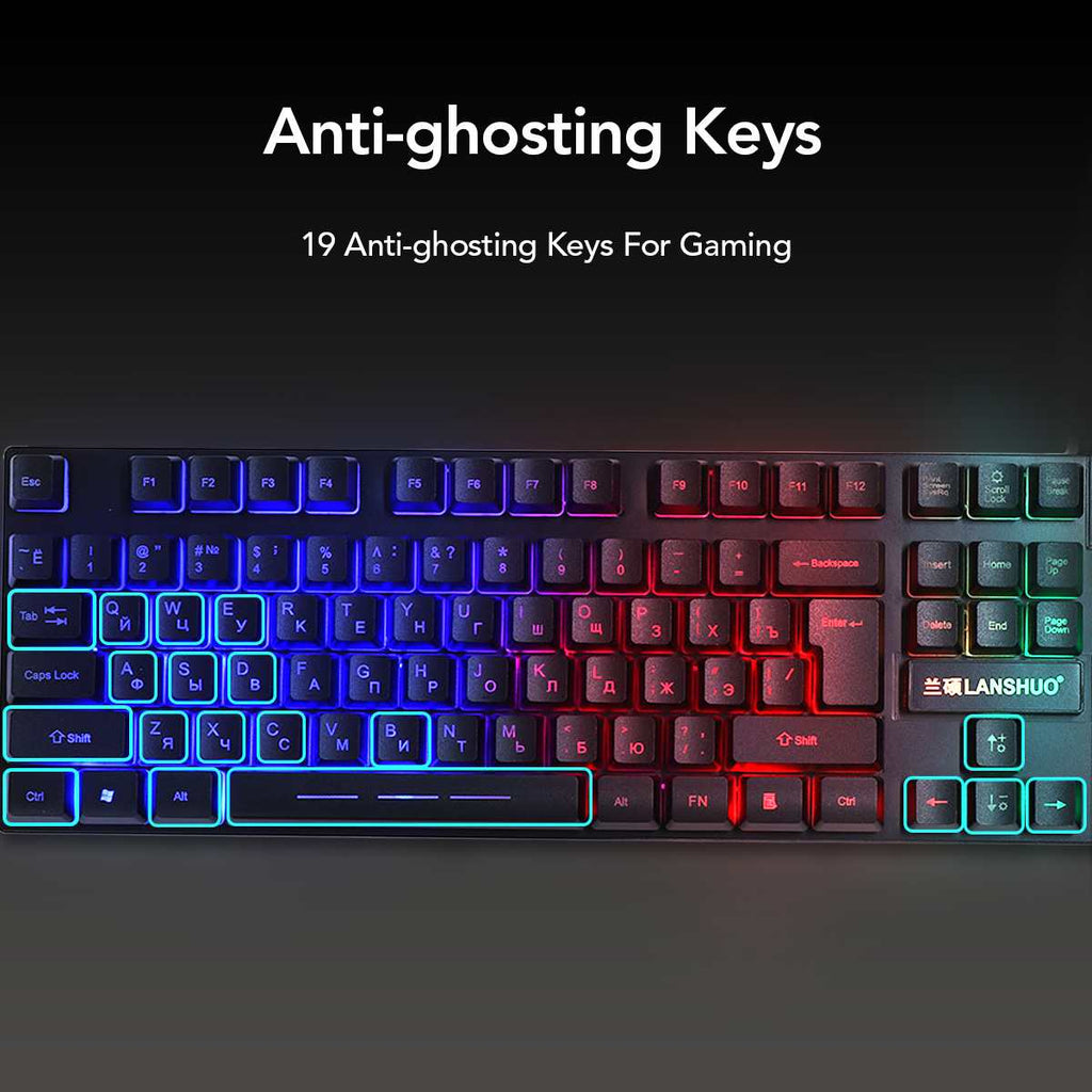Keyboard and mouse led set
