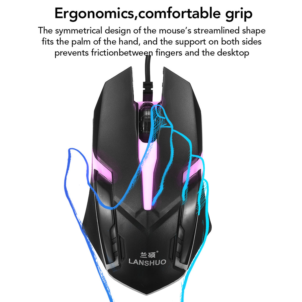 Keyboard and mouse led set