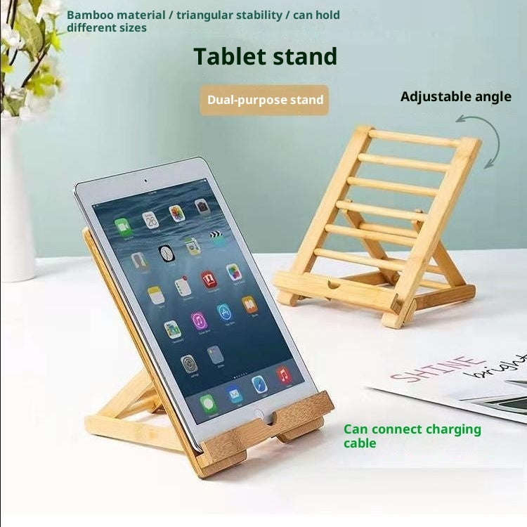 Desktop/Phone bamboo stand